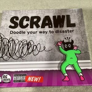 NEW SEALED * SCRAWL * adult doodle board / card game